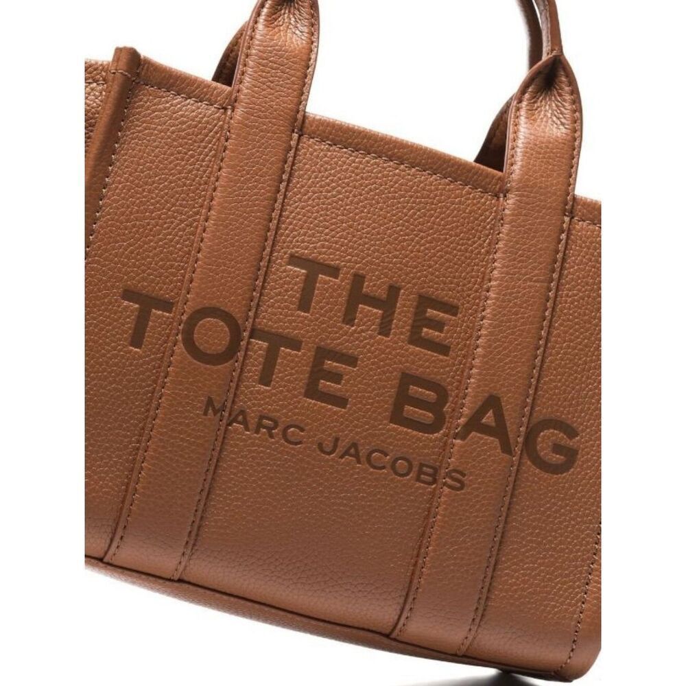 Marc Jacobs The Leather Small Tote bag in Brown - Picture 9 of 16